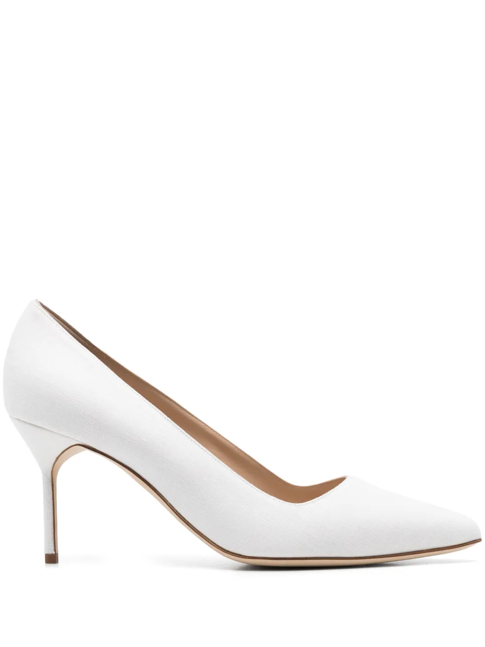 Manolo Blahnik 70 mm BB pumps Wit