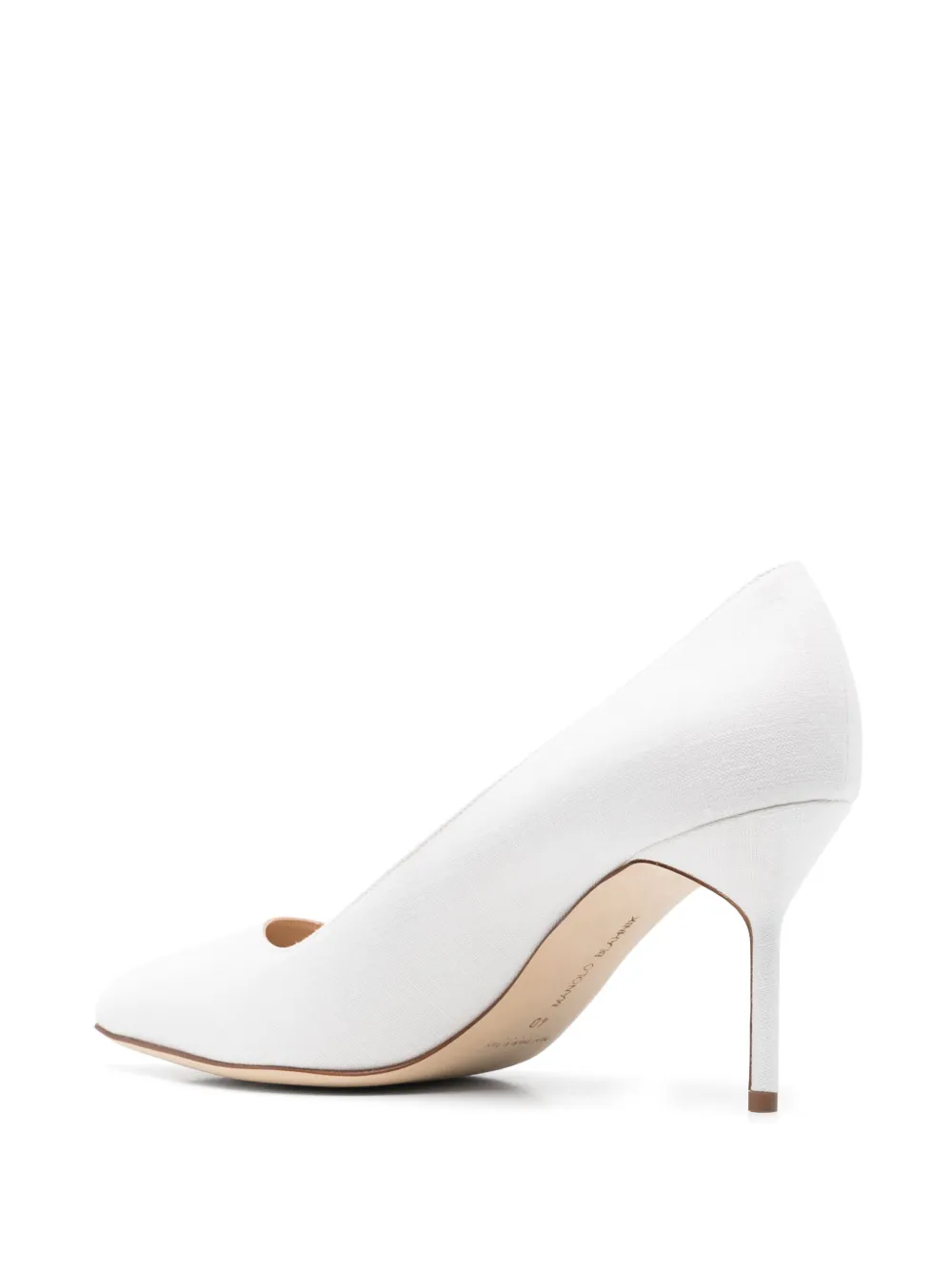 Manolo Blahnik 70 mm BB pumps Wit