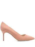 Manolo Blahnik 80mm BB pumps - Brown