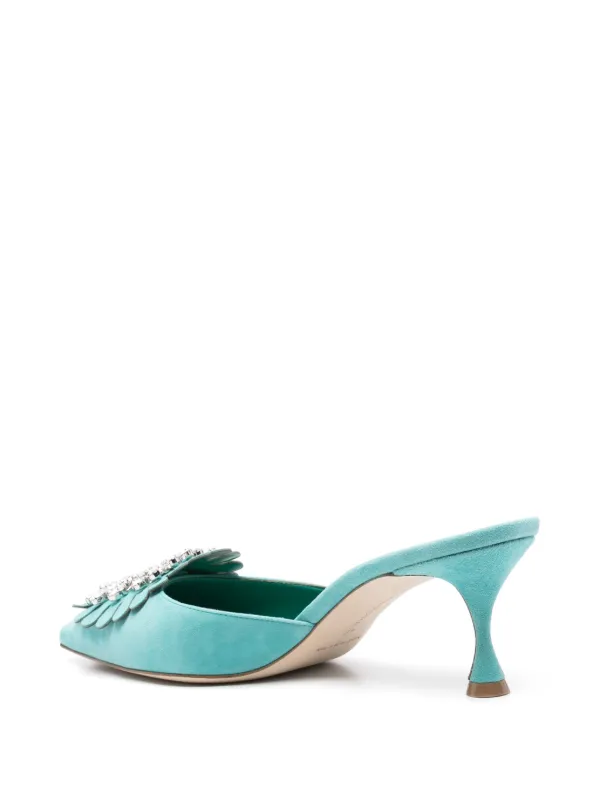 送料込/関税込■Manolo Blahnik■Newton 50 スエードミュール 送料込/関税込□Manolo Blahnik□Newton 50 スエードミュール