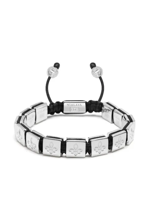 Bracelet de perles à détails gravés - Nialaya Jewelry - Modalova