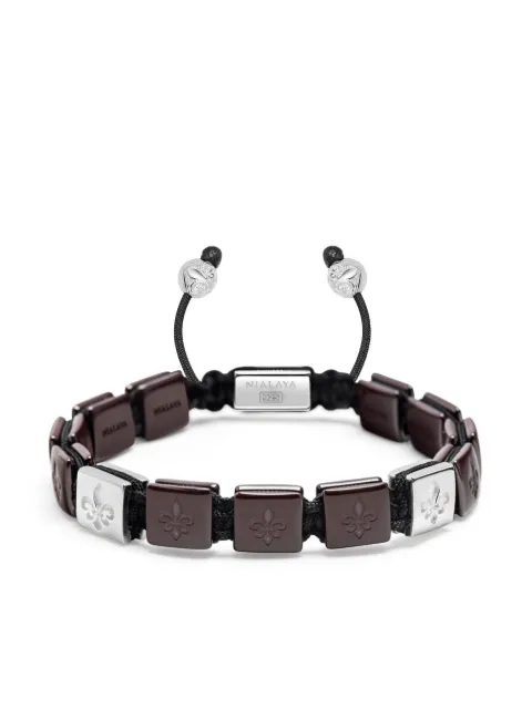 Nialaya Jewelry pulsera de cuentas planas