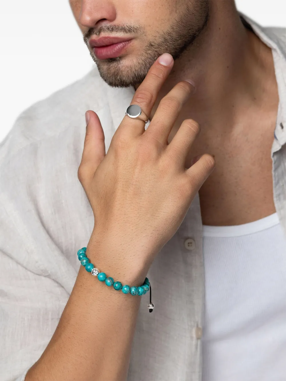 Nialaya Jewelry Beaded Bracelet In Turquoise