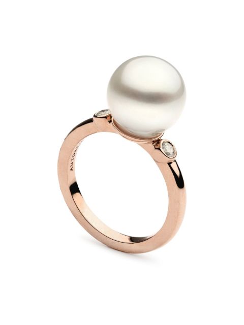 AUTORE MODA anillo Allegra South Sea Pearl en oro rosa de 9kt