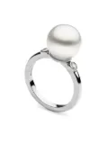 AUTORE MODA 9kt white gold Allegra South Sea Pearl ring - Silver