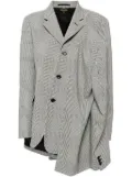 Comme Des Garçons asymmetric hem blazer - White