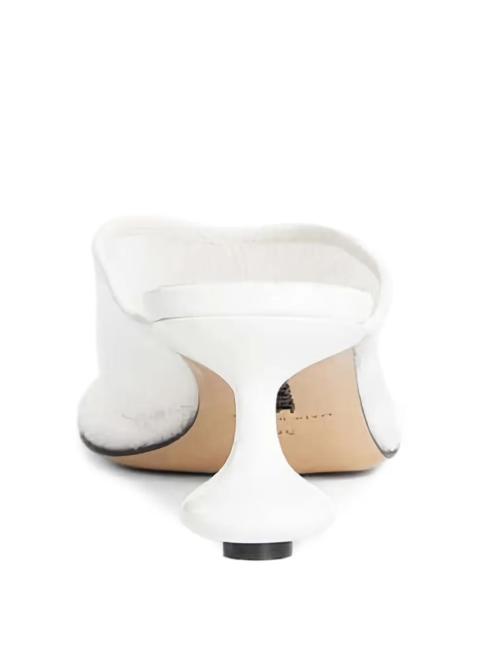 LOEWE 450mm sequin-embellished sculpted-heel mules White