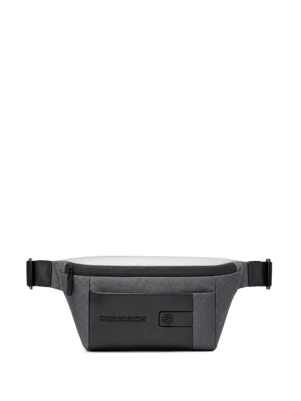 PIQUADRO Gürteltasche mit Logo-Schild - Grau