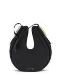 Lanvin logo-lettering shoulder bag - Black