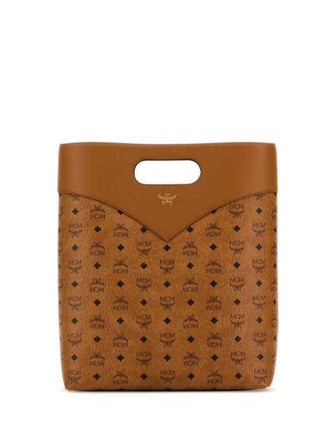 MCM Visetos-print leather bag