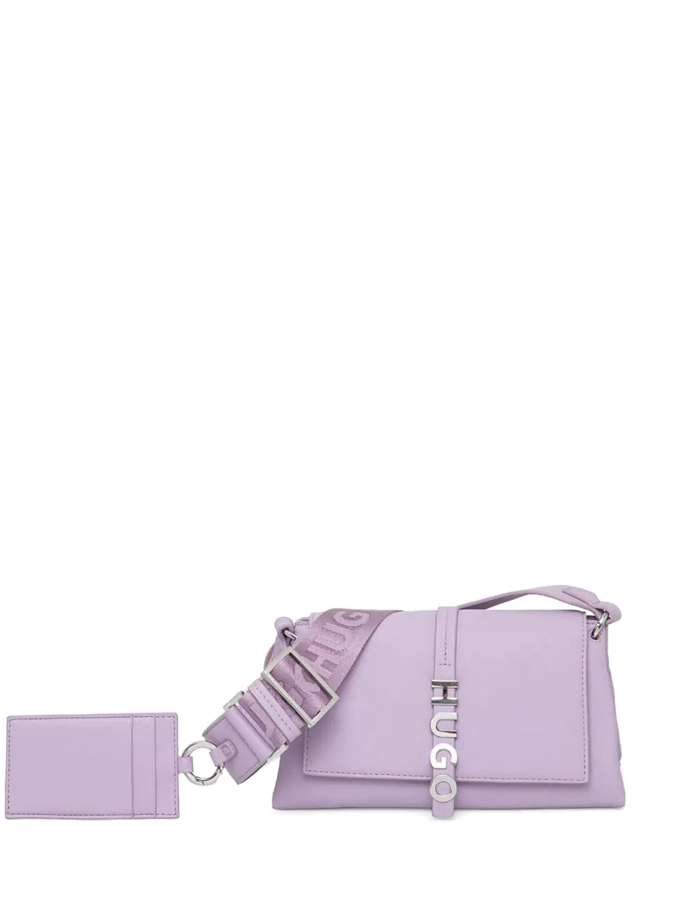 HUGO Crossbodytas met logo Paars