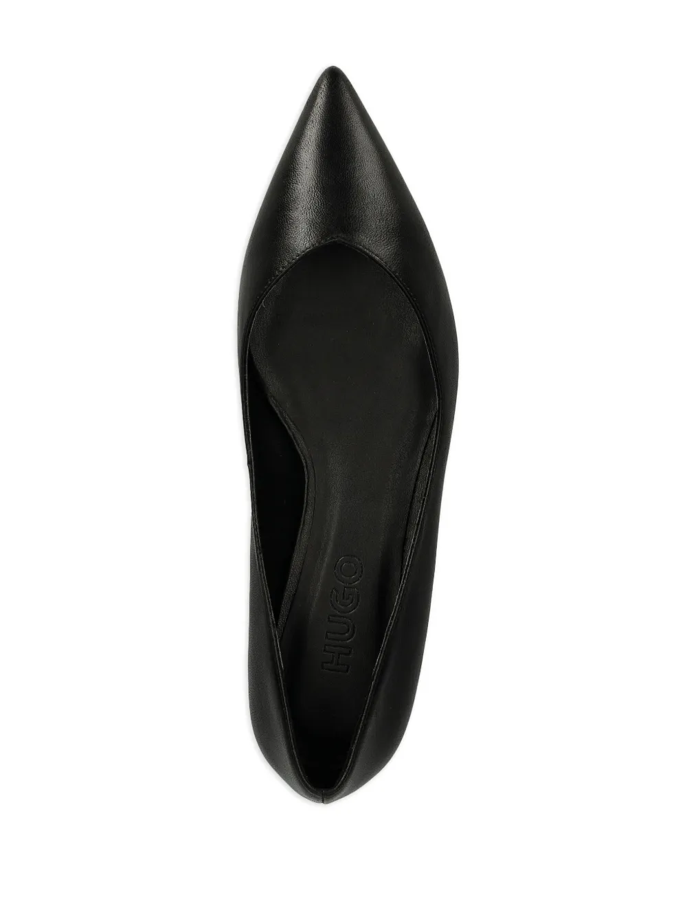 HUGO slip-on ballerina shoes Black
