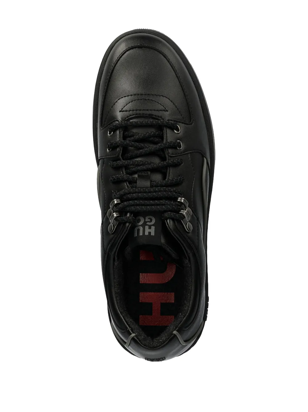 HUGO faux-leather sneakers Black
