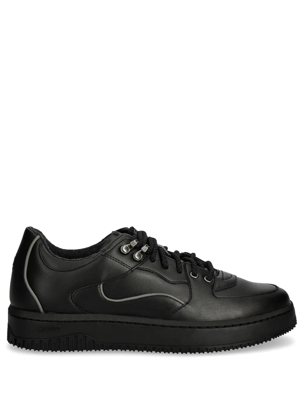 HUGO faux-leather sneakers | Black | Image 1