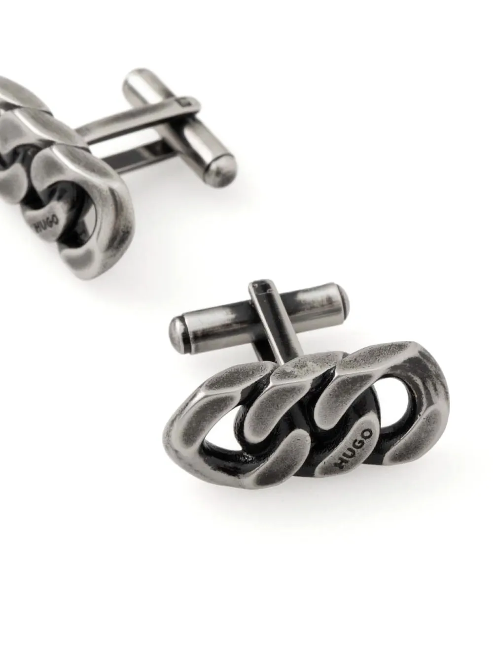 HUGO logo-charm bracelet and cufflinks set | Cufflinks | Image 2