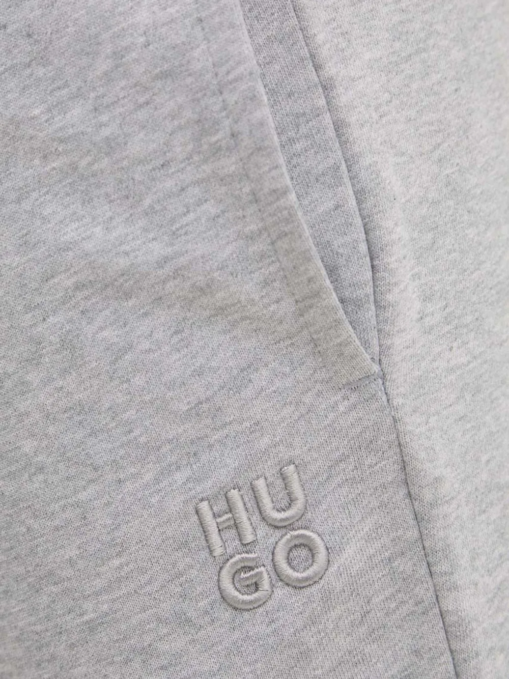 HUGO Broek met logodetail Grijs