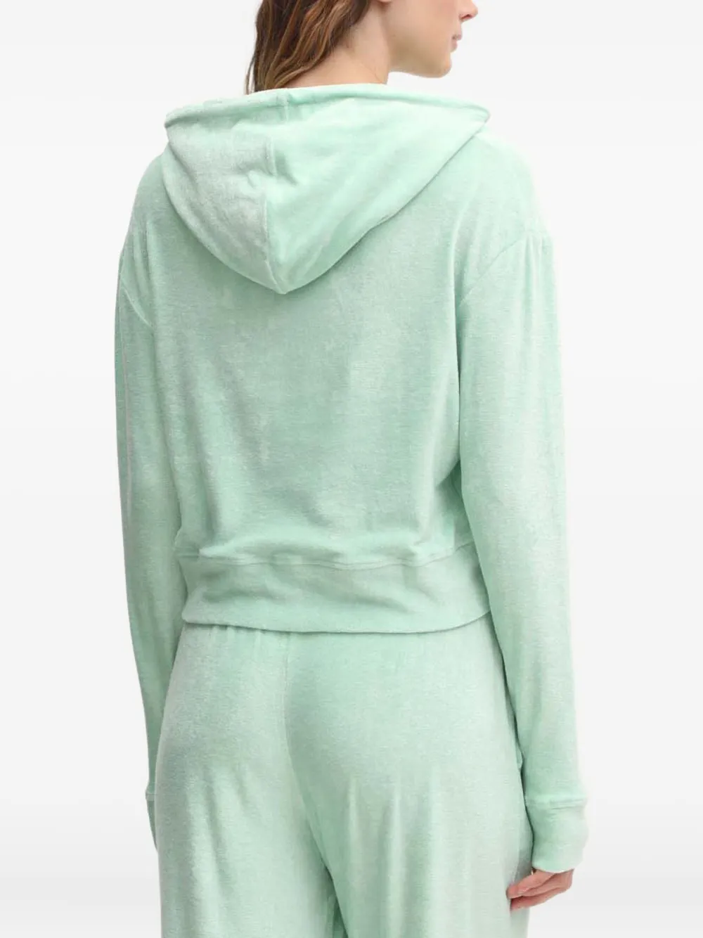 HUGO Top met capuchon en lange mouwen Groen