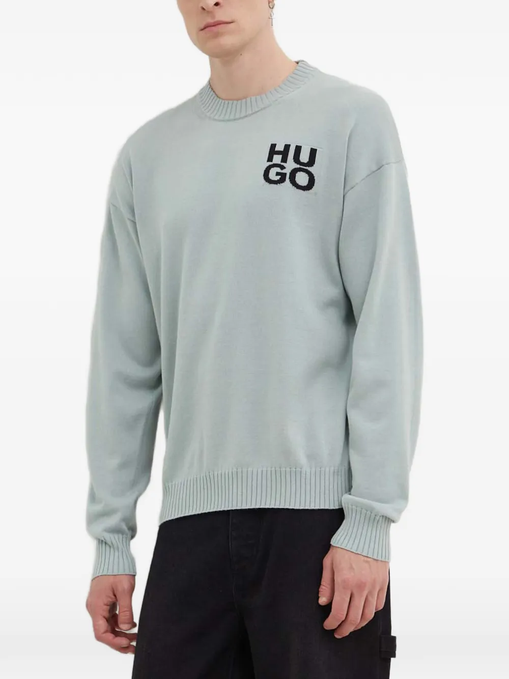 HUGO sweat à logo | bleu | Image 1