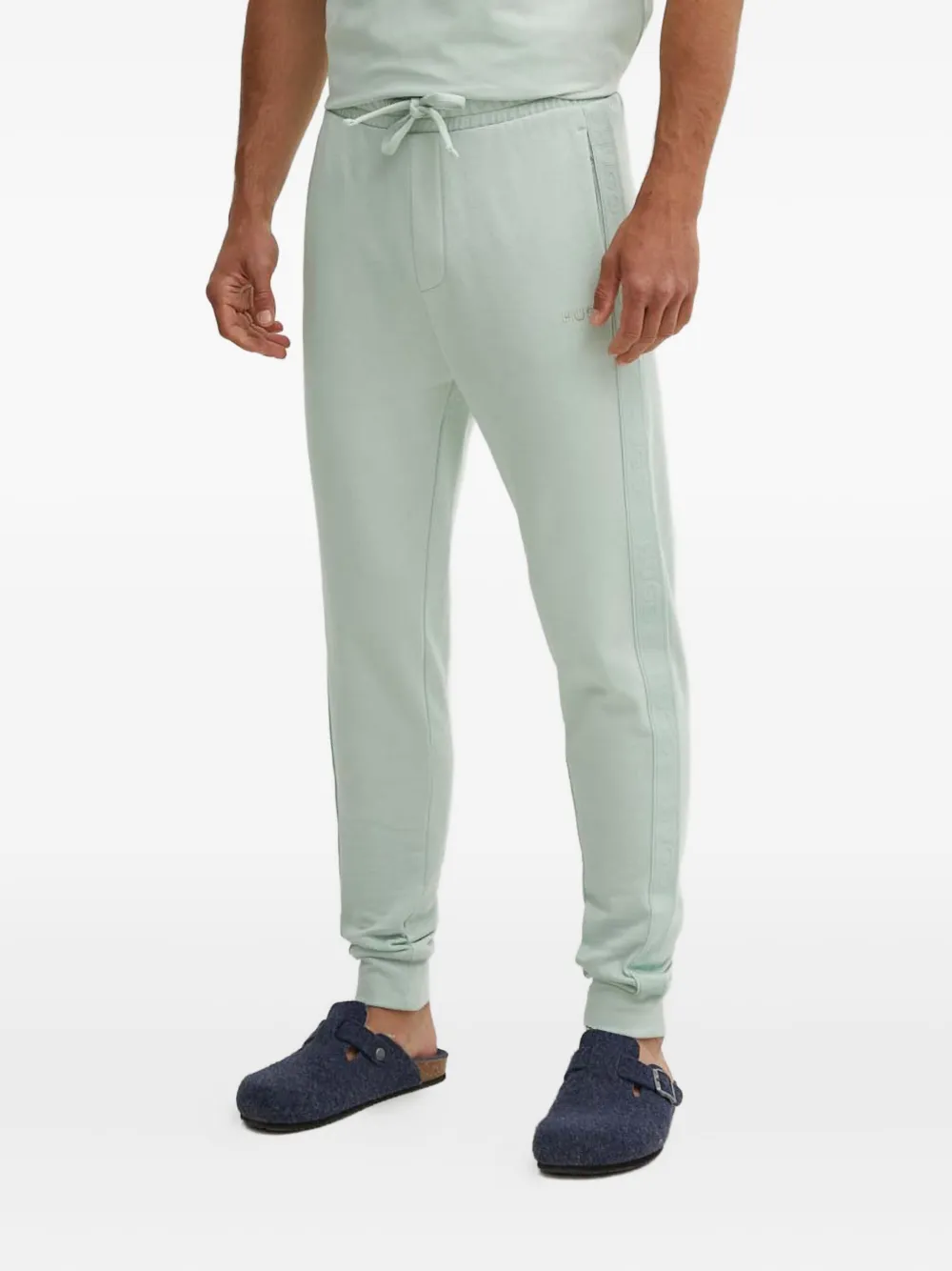 HUGO logo tape trousers | Green | Image 1