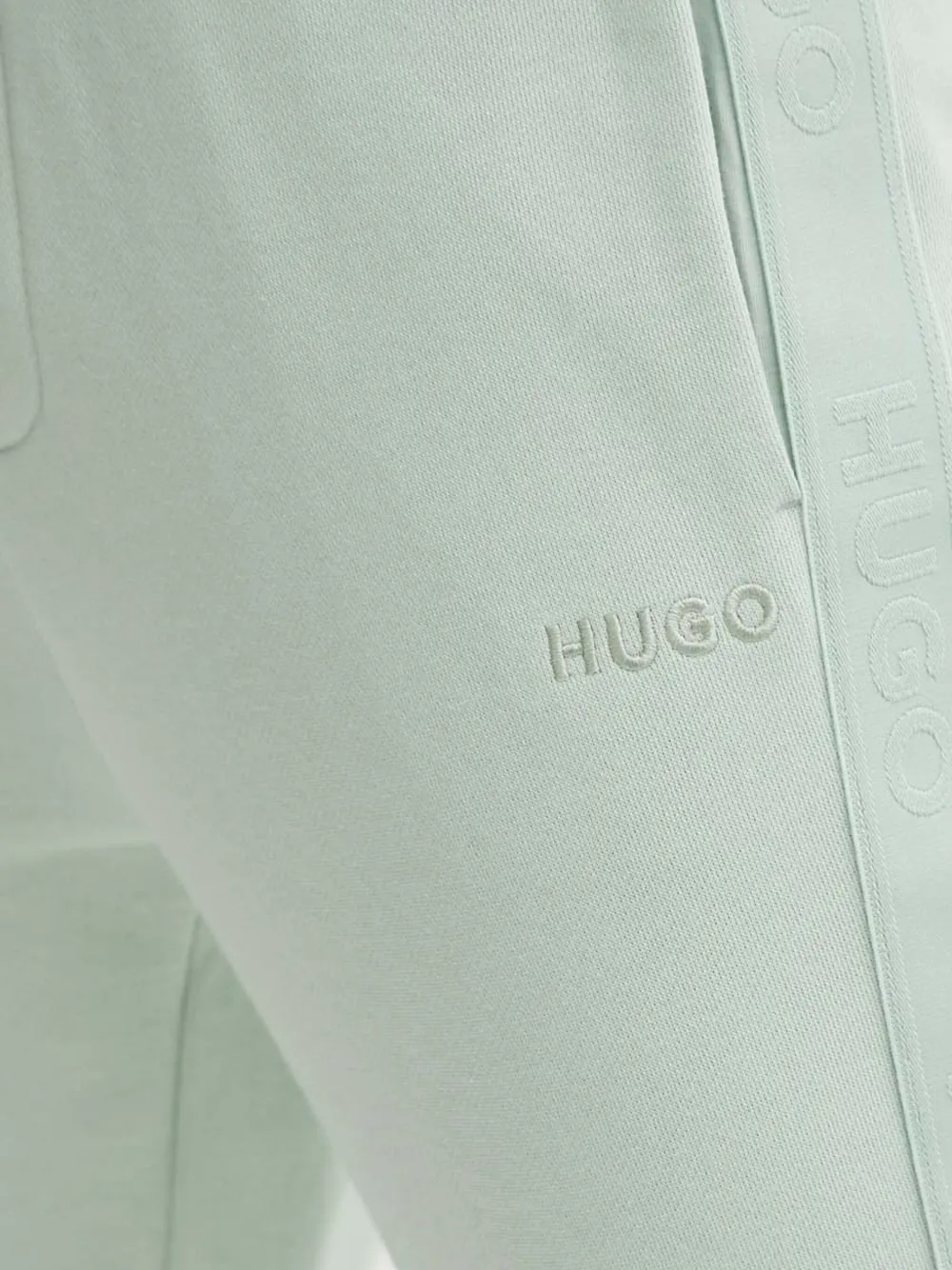 HUGO Broek met logoband Groen