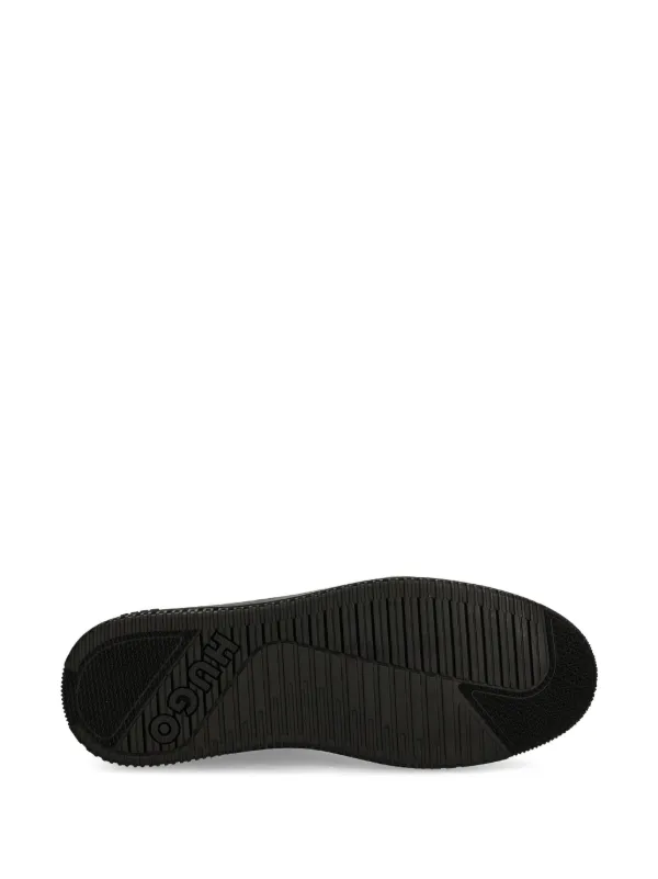 【関税込み】Hugo ブラック ロゴプリント スニーカー HUGO logo-embossed Sneakers | Black | FARFETCH JO