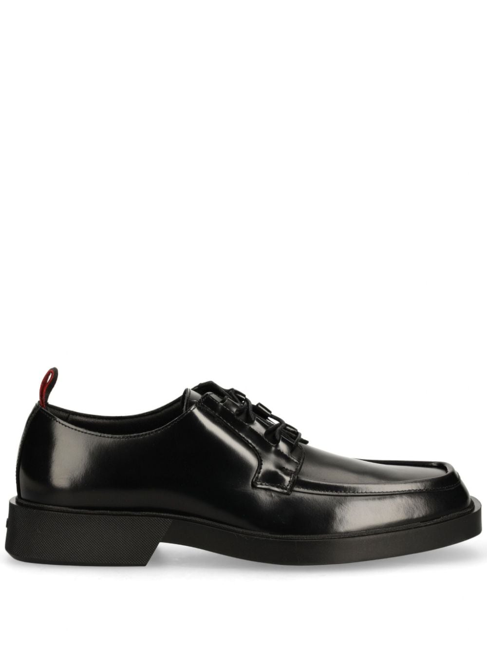 HUGO leather derby shoes – Black