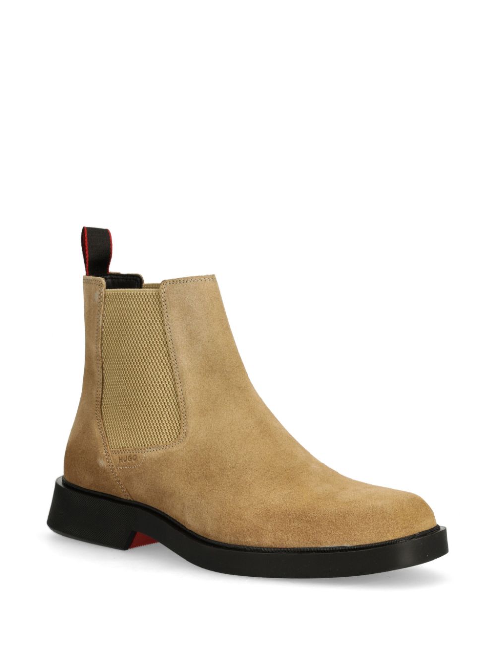 HUGO square-toe suede Chelsea boots - Bruin