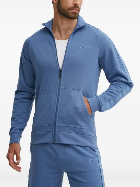 HUGO zip-up logo sweater