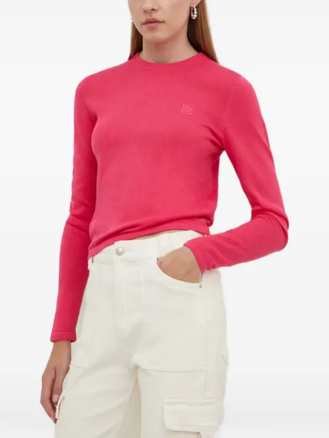 HUGO logo crew-neck sweater