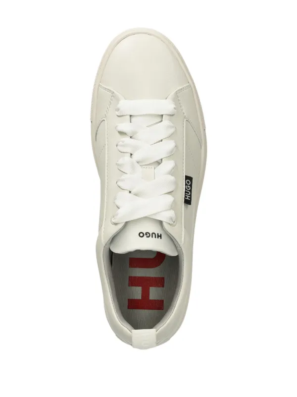 HUGO Leather Sneakers White FARFETCH PH
