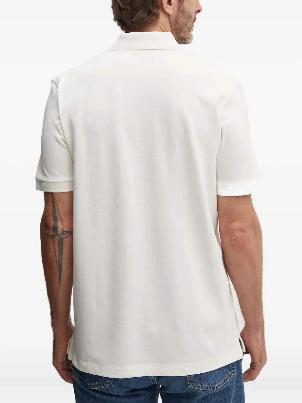 HUGO Poloshirt met logo - Beige