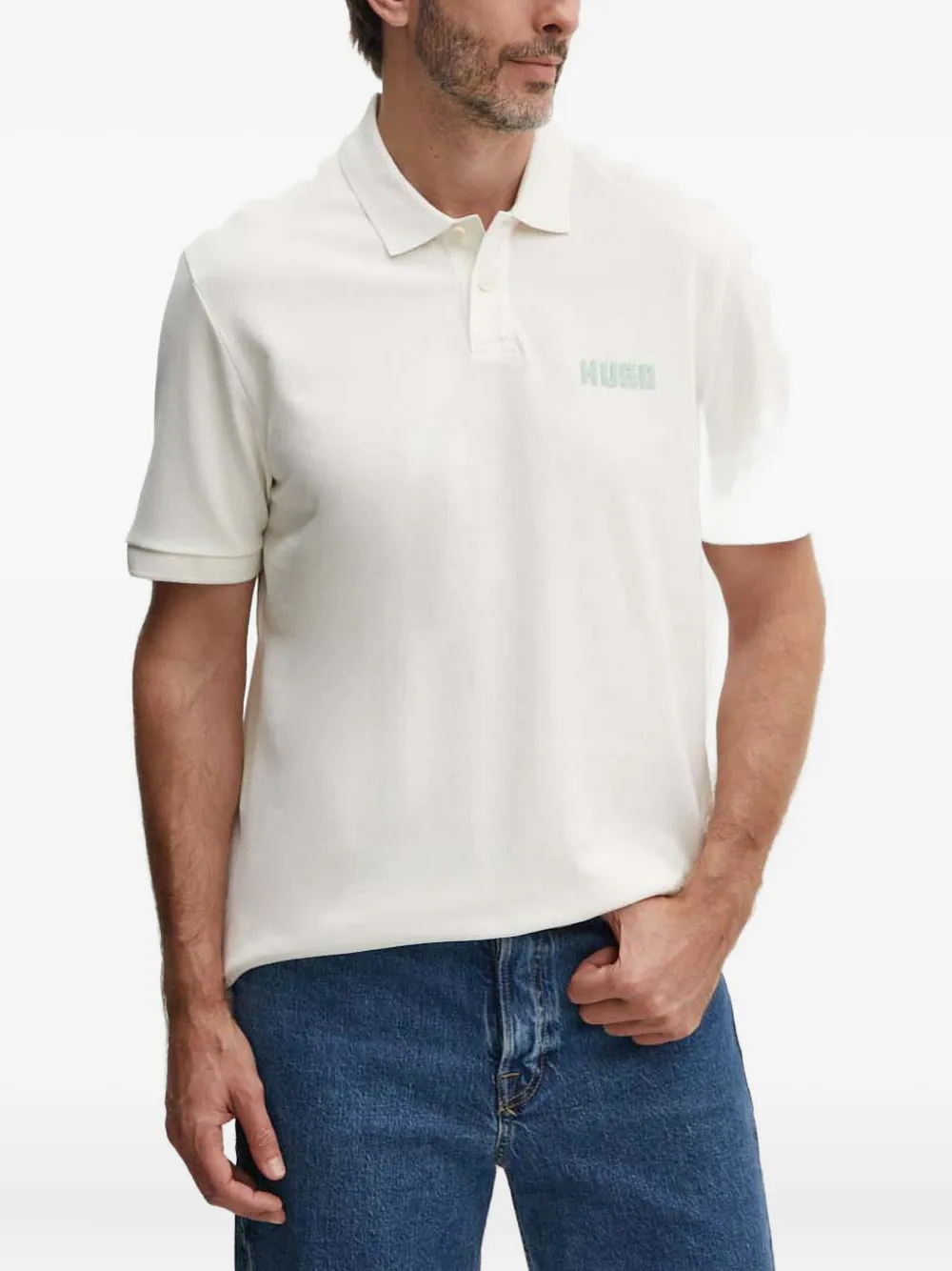 HUGO playera tipo polo con logo | neutro | Image 1