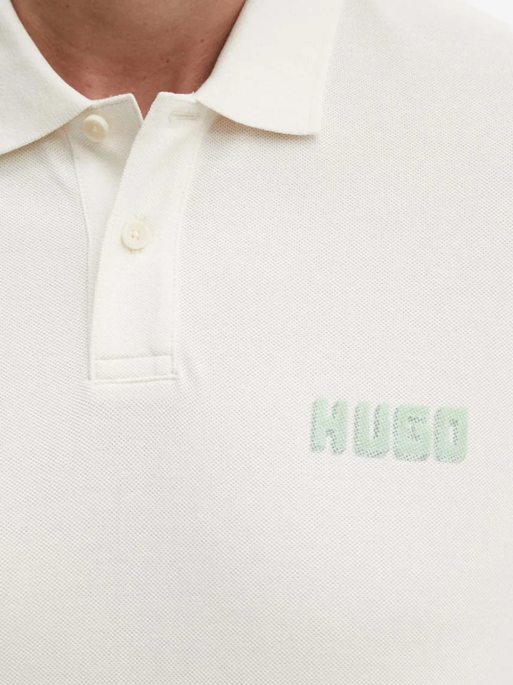 HUGO Poloshirt met logo Beige