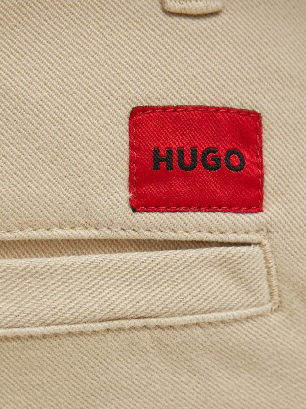 HUGO Broek met achterzak Beige