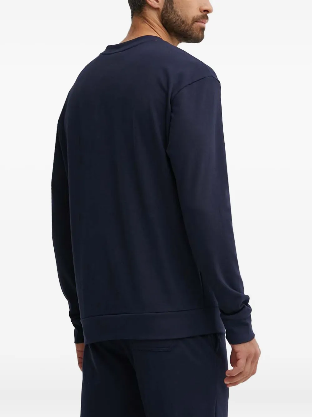 Hugo Boss Logo-detail Sweatshirt In Blue