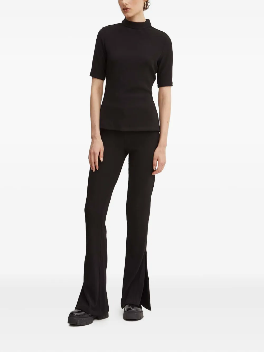 HUGO ribbed high-neck top | Shirts | Image 2