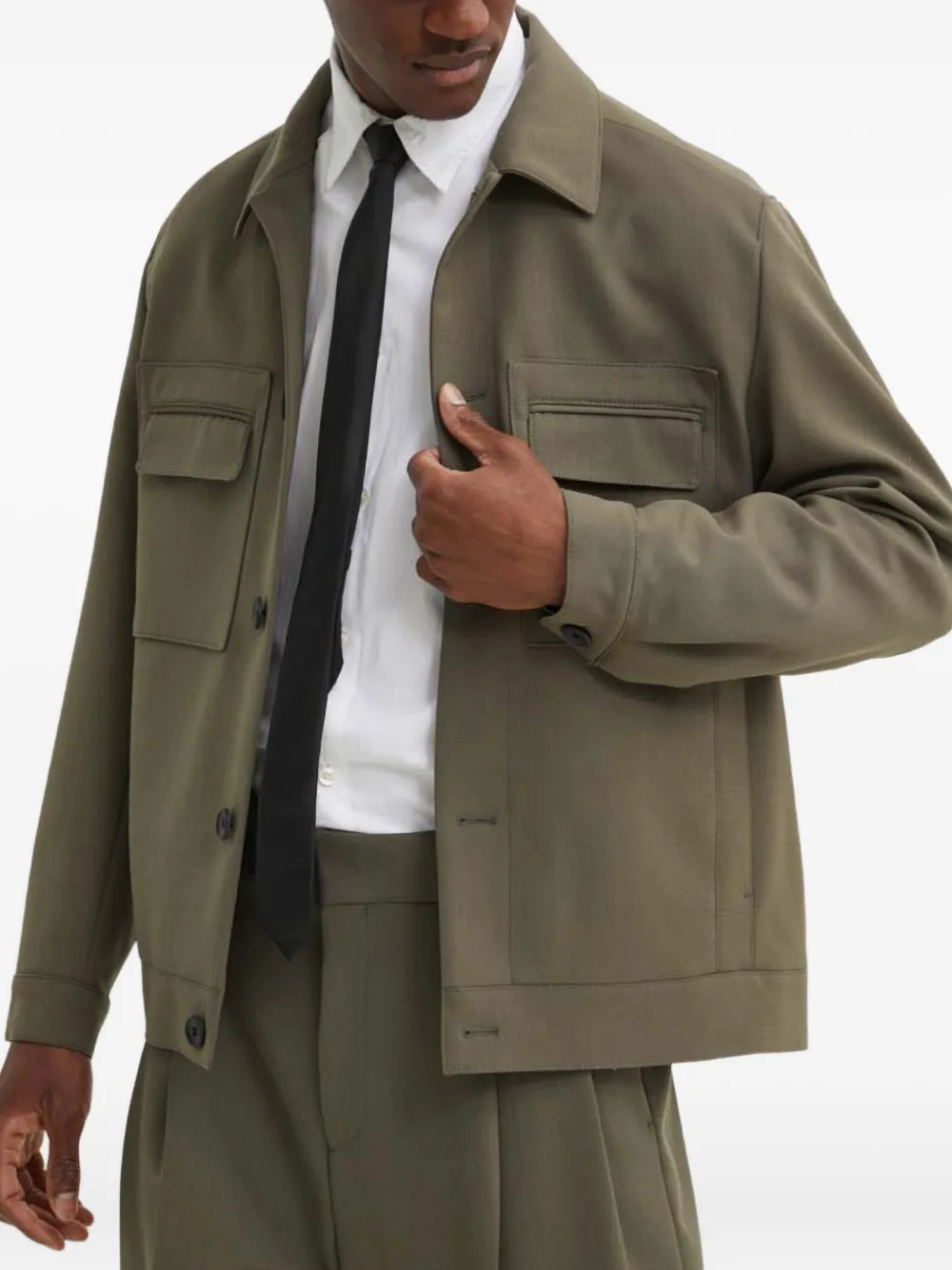 HUGO Pocket button jacket | Green | Image 1
