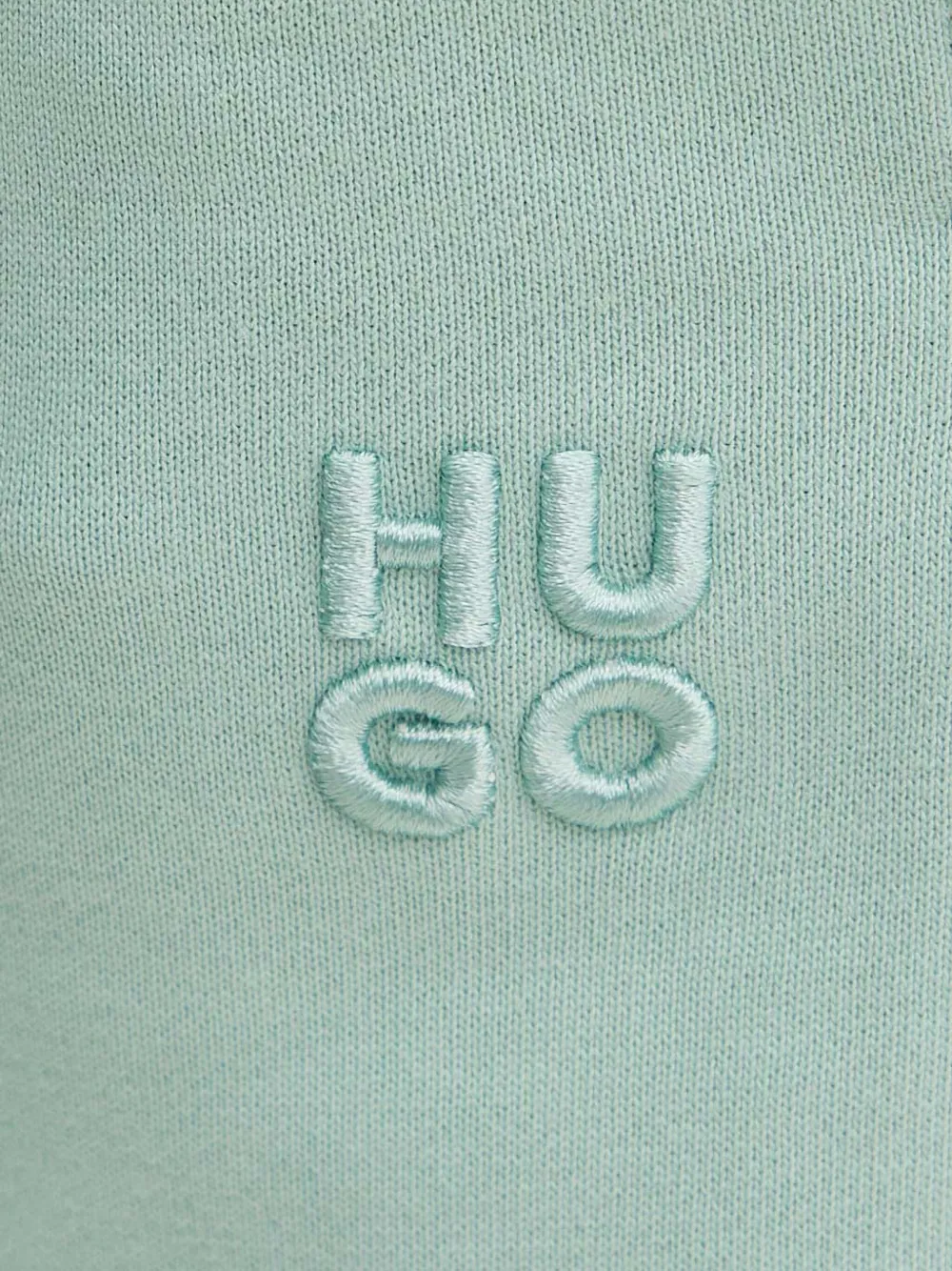 HUGO Broek met borduurwerk Groen