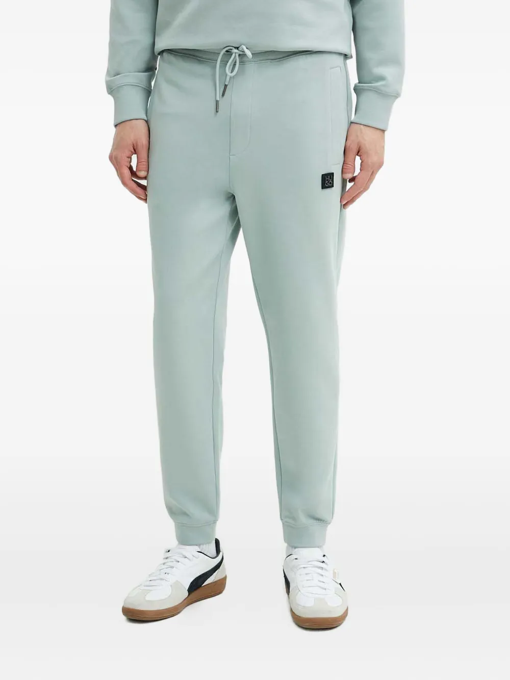 HUGO drawstring logo trousers | 블루 | Image 1