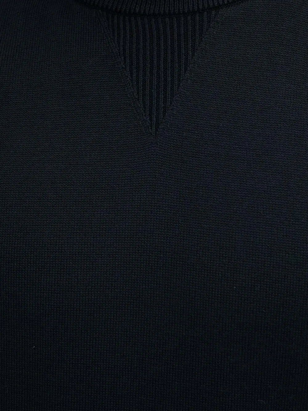 HUGO Geribbelde trui met ronde hals Zwart