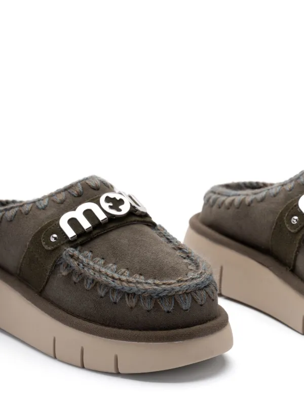 Mou Bounce Slippers Brown FARFETCH ID