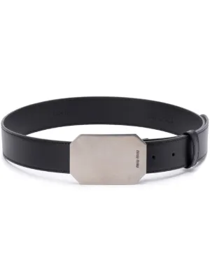 【MIU MIU】BLACK AND WHITE BELT 2314P ベルト miu MIUMIU ミュウミュウ ベルト 5CC545 EFX レディース レザー