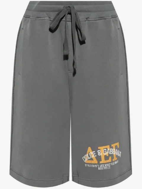 Dolce & Gabbana shorts deportivos con logo estampado