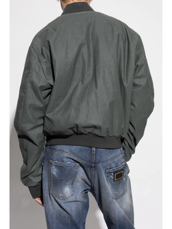 Dolce & Gabbana Classic Flight Bomber Jacket | Grey | FARFETCH NO 