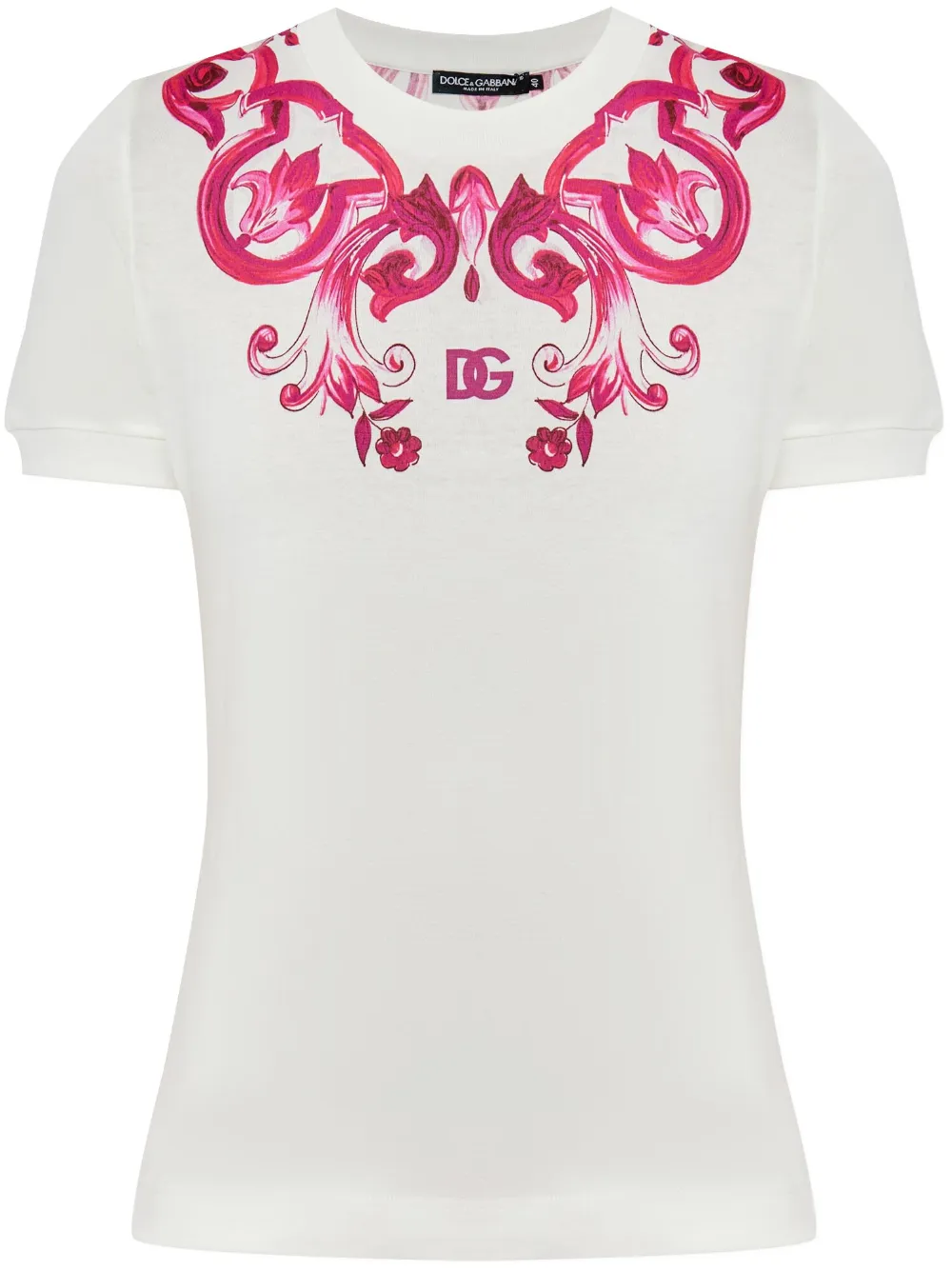 Dolce & Gabbana Jersey T-shirt met print Wit