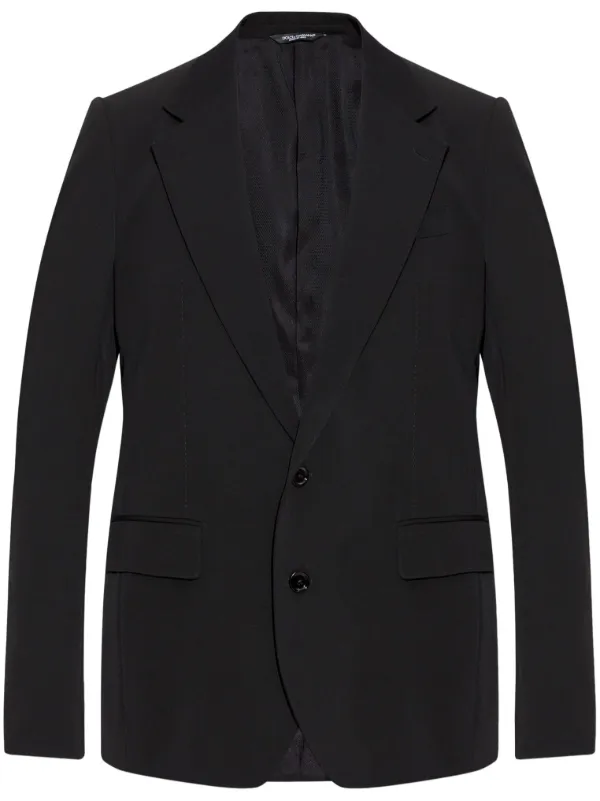 Dolce & Gabbana シングルジャケット ブラック Dolce & Gabbana シングルジャケット | ブラック | FARFETCH JP
