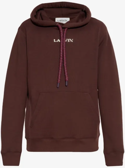 Lanvin logo-embroidered hoodie 