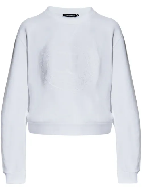 Sweat à logo brodé - Dolce & Gabbana - Modalova