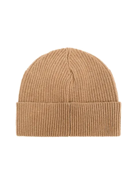 Dolce & Gabbana logo-patch ribbed beanie