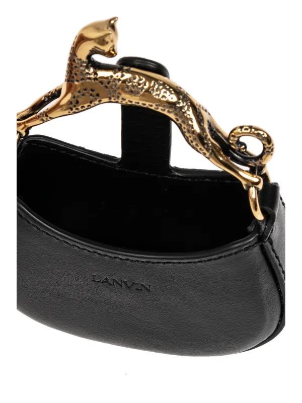 Lanvin Cat Leather Mini Bag | Black | FARFETCH